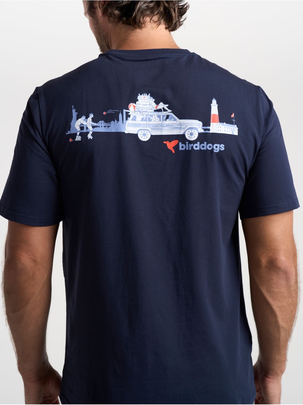 Birddogs Sharehouse Tech Tee Navy Performance Shirt Moisture Wicking Men’s Large